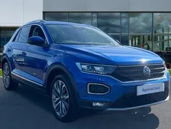 Ravenna blue Used 2021 VW T-Roc SEL SUV | £20,457 (Fair price)