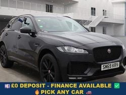 Black Used 2019 Jaguar F-Pace Chequered Flag SUV | £18,549 (Fair price)
