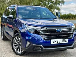 Blue New 2025 Subaru Forester SUV | £42,870 (A bit pricey)