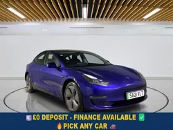 Blue Used 2021 Tesla Model 3 Long Range Sedan | £16,049 (Fair price)