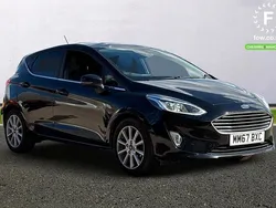 Black Used 2017 Ford Fiesta Titanium Hatchback | £8,599 (Fair price)