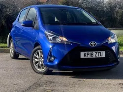 Blue Used 2018 Toyota Yaris Hatchback | £10,060 (Fair price)