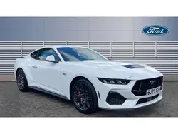 White New 2025 Ford Mustang GT Coupe | £53,600 (Fair price)