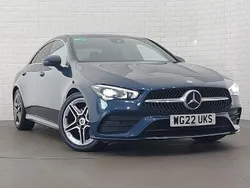Blue Used 2022 Mercedes CLA180 AMG line Sedan | £22,998 (Fair price)