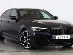 Blue Used 2021 BMW 520 M Sport | £28,500 (A bit pricey)