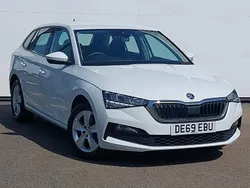 White Used 2020 Skoda Scala SE Hatchback | £11,998 (Fair price)
