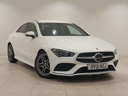 White Used 2021 Mercedes CLA220 AMG line Sedan | £22,298 (Fair price)