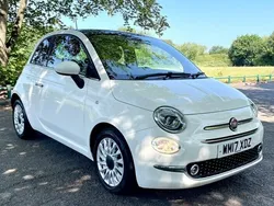 White Used 2017 Fiat 500 Lounge Hatchback | £5,395 (Fair price)