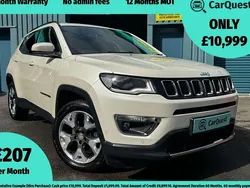 White Used 2019 Jeep Compass Limited SUV | £10,999 (Expensive)