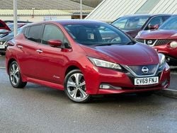 Red Used 2019 Nissan Leaf Tekna Hatchback | £9,995 (A bit pricey)