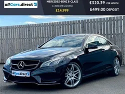 Black Used 2017 Mercedes E220 AMG line Coupe | £14,499 (Good price)