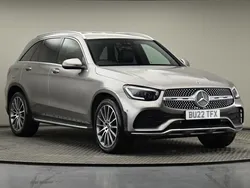 Silver Used 2022 Mercedes GLC220 AMG Line Premium SUV | £32,700 (A bit pricey)