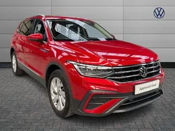 Red Used 2023 VW Tiguan Allspace Life SUV | £24,789 (Fair price)
