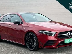 Red Used 2022 Mercedes A35 AMG Premium Plus Hatchback | £31,991 (Fair price)