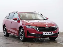 Velvet red metallic Used 2025 Skoda Octavia SE L Estate | £30,000 (Expensive)