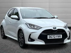 White Used 2022 Toyota Yaris Hybrid Design Hatchback | £16,770 (Fair price)