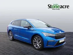 Blue Used 2024 Skoda Enyaq iV SportlinePlus SUV | £27,995 (Good price)