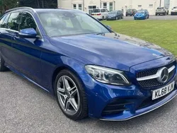 Blue Used 2019 Mercedes C220 AMG Line Premium Estate | £14,995 (Fair price)