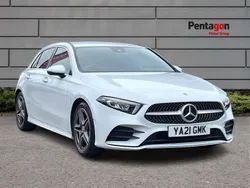 White Used 2021 Mercedes A180 AMG line Hatchback | £19,789 (Fair price)