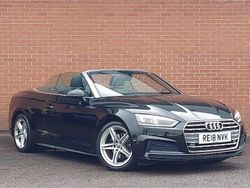 Black Used 2018 Audi A5 Cabriolet S-Line Cabriolet | £15,998 (Fair price)