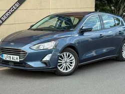 Blue Used 2019 Ford Focus Titanium Hatchback | £6,795 (Fair price)