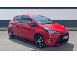 Red Used 2019 Toyota Yaris Hatchback | £10,465 (Fair price)