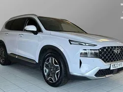 White Used 2022 Hyundai Santa Fe Ultimate SUV | £26,624 (Fair price)