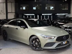 Black Used 2021 Mercedes CLA220 AMG line Sedan | £24,995 (Expensive)