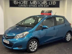 Turquoise Used 2013 Toyota Yaris Hatchback | £4,750 (Fair price)