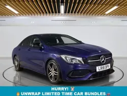 Blue Used 2018 Mercedes CLA220 AMG line Sedan | £12,499 (Good price)