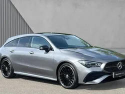 Mountain grey metallic Used 2024 Mercedes CLA220 AMG Line Premium Plus Sedan | £32,209 (Fair price)