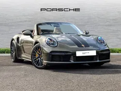 Aventurine green metallic Used 2024 Porsche 911 Turbo S Cabriolet | £166,000 (Super price)