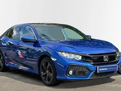 Brilliant sporty blue Used 2019 Honda Civic EX Hatchback | £15,993 (Fair price)