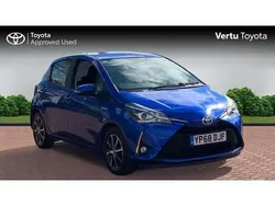Blue Used 2018 Toyota Yaris Hybrid Hatchback | £11,999 (Fair price)