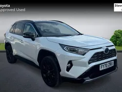 White/black Used 2020 Toyota RAV4 Hybrid SUV | £25,865 (A bit pricey)