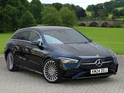 Black Used 2024 Mercedes CLA200 AMG Line Premium Estate | £29,900 (Expensive)