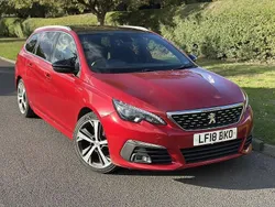 Red Used 2018 Peugeot 308 GT-line Estate | £9,290 (Fair price)