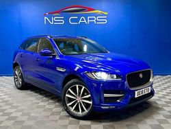Blue Used 2018 Jaguar F-Pace R-Sport SUV | £14,799 (Fair price)