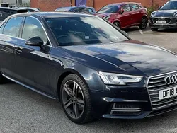 Blue Used 2018 Audi A4 S-Line Sedan | £15,540 (Fair price)