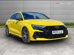 Yellow Used 2025 Audi RS3 Comfort Hatchback | £62,990 (A bit pricey)