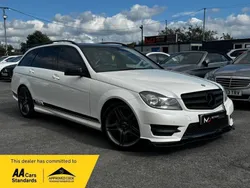 White Used 2014 Mercedes C250 AMG Estate | £5,995 (Super price)