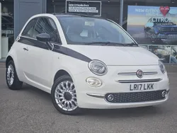 White Used 2017 Fiat 500 Lounge Hatchback | £6,995 (Fair price)