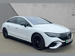 White Used 2025 Mercedes EQE350 AMG line Sedan | £51,780 (Fair price)