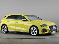 Yellow Used 2021 Audi A3 S-Line Hatchback | £19,498 (Fair price)