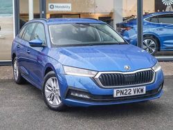 Race blue metallic Used 2022 Skoda Octavia SE Technology Estate | £14,535 (Fair price)