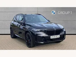 Black sapphire metallic paint Used 2025 BMW X5 M Sport SUV | £81,995 (Expensive)