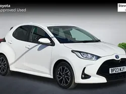 White Used 2023 Toyota Yaris Hybrid Design Hatchback | £17,774 (Fair price)