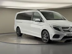 White Used 2022 Mercedes V300 AMG line MPV | £54,500 (Fair price)