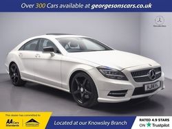 White Used 2014 Mercedes CLS350 AMG Coupe | £14,750