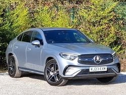 Silver Used 2023 Mercedes GLC300 AMG line Coupe | £47,998 (Expensive)